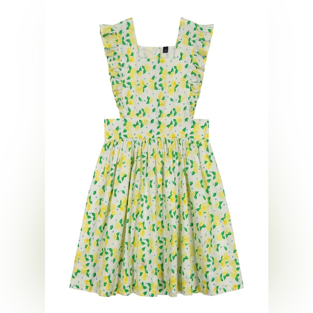 PETIT PEONY
Girl's Lemon Drop Pinny Dress